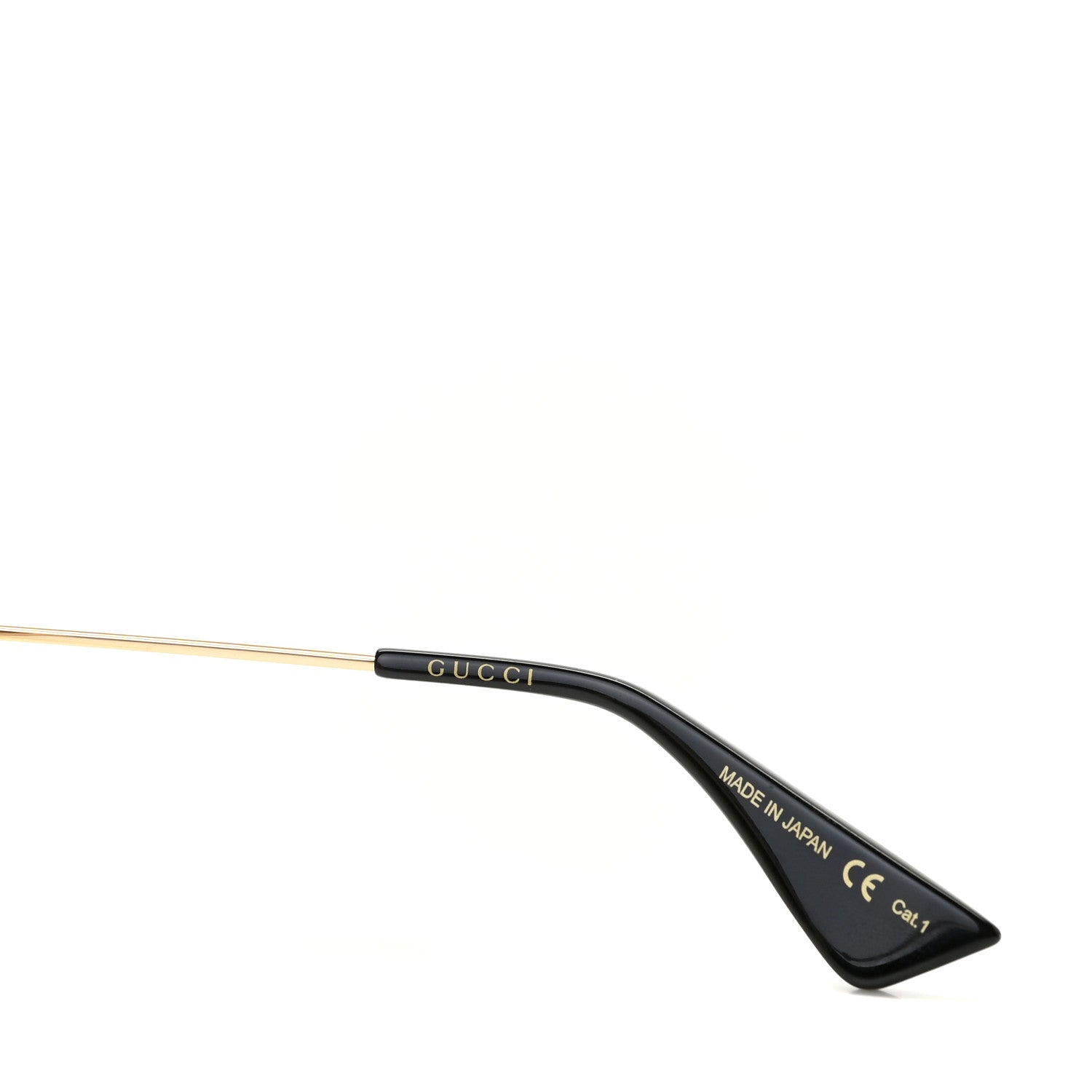 Gucci Metal Acetate Striped Soave Amore Round Frame Sunglasses GG0113S Gold Pink 3 of 6