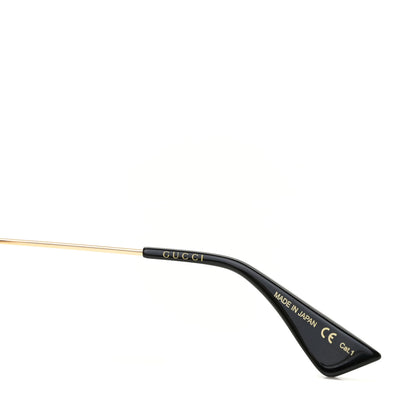 Gucci Metal Acetate Striped Soave Amore Round Frame Sunglasses GG0113S Gold Pink 3 of 6