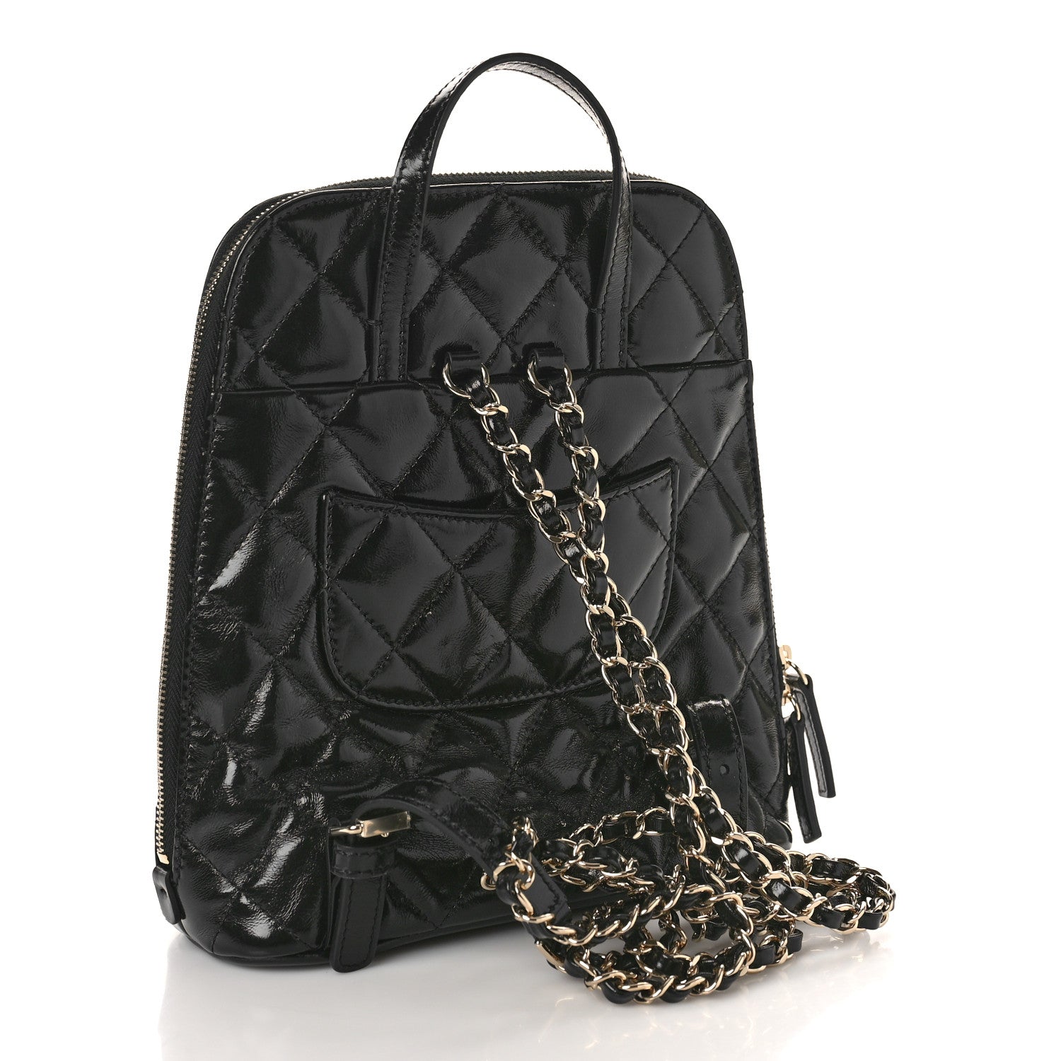 Chanel Shiny Calfskin My Pocket Backpack Black 4 of 11