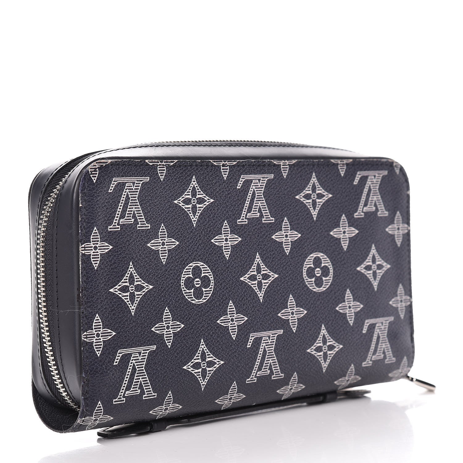 Louis Vuitton Savane Monogram Lion Chapman XL Zippy Wallet Ink 3 of 15