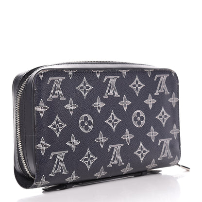 Louis Vuitton Savane Monogram Lion Chapman XL Zippy Wallet Ink 3 of 15