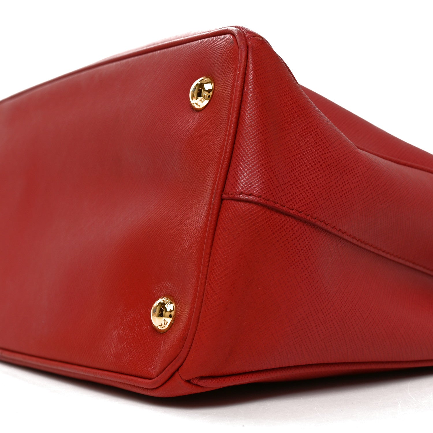 Prada Saffiano Lux Medium Tote Fuoco 9 of 9