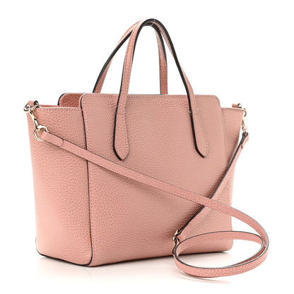 Gucci Dollar Calfskin Mini Swing Top Handle Bag Soft Pink 3 of 13