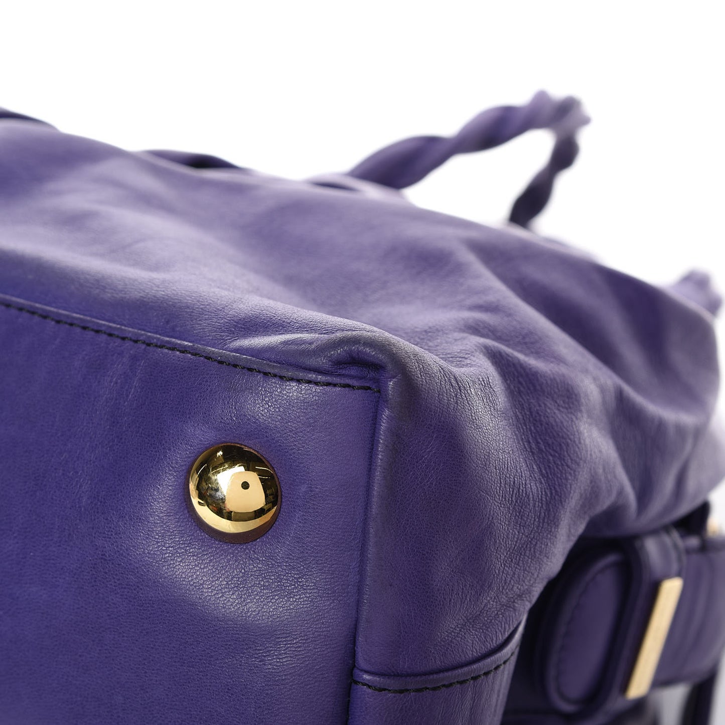 Lambskin Woven Couture Bag Purple