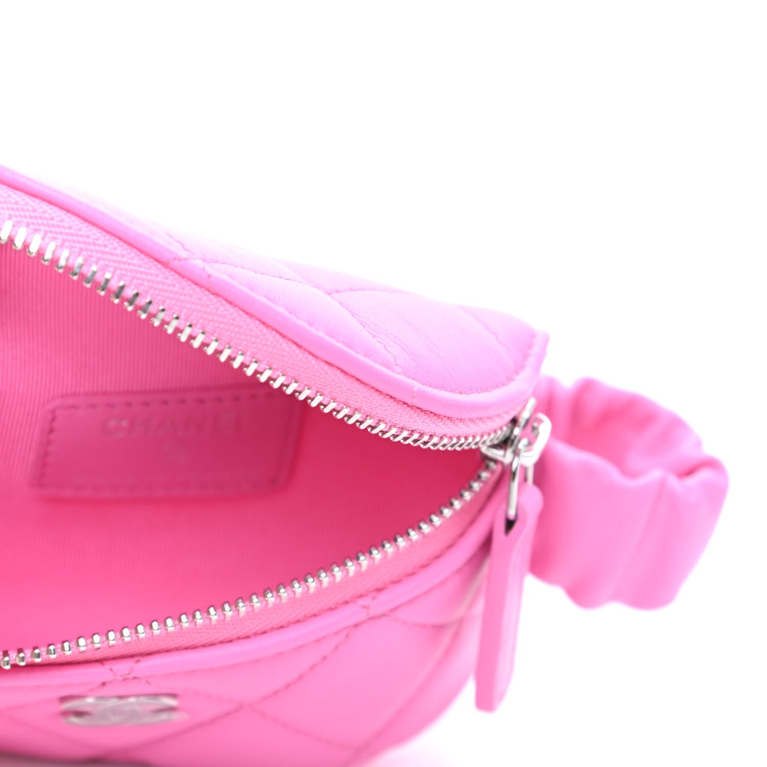 Chanel Lambskin Quilted Arm Coin Purse Pink 5 of 8