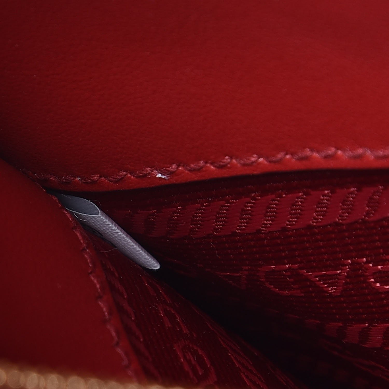 Prada Saffiano Cuir Calfskin Large Monochrome Top Handle Tote Fuoco 7 of 7