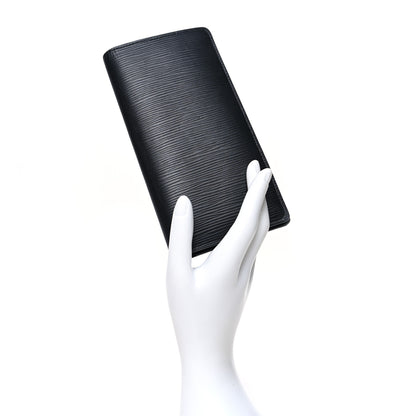 Louis Vuitton Epi Brazza Wallet Black 2 of 11