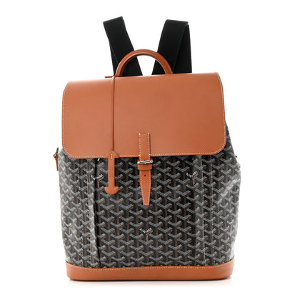 Goyard Goyardine Calfskin Alpin MM Backpack Gold Black 1 of 15