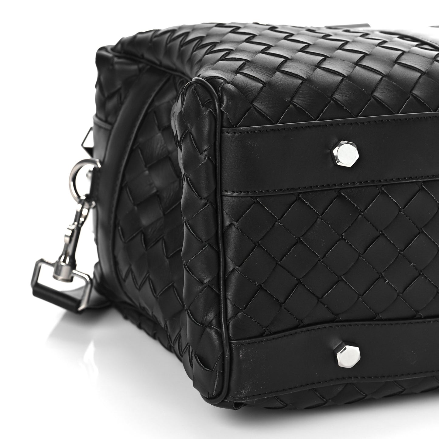 Nappa Intrecciato Duffle Bag Black
