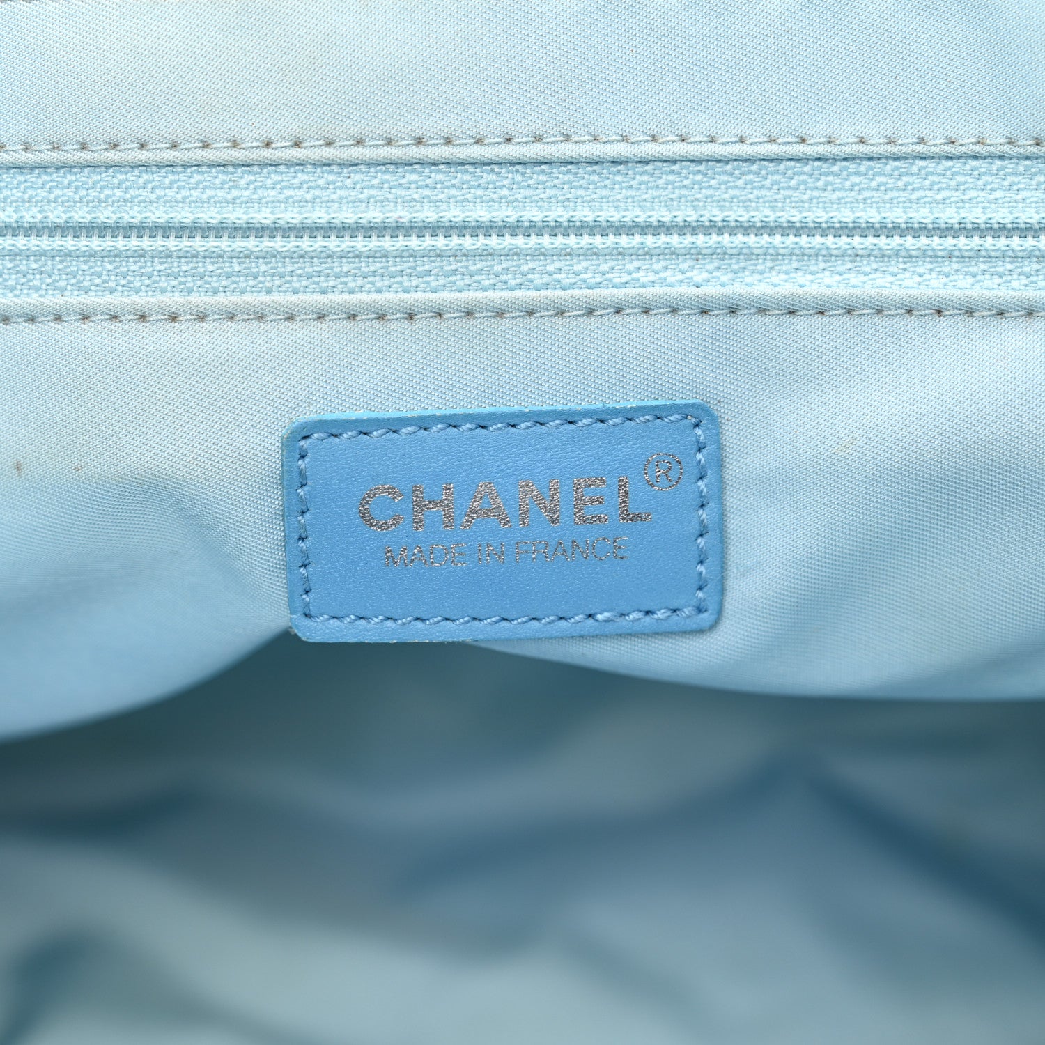 Chanel Nylon Travel Tote Blue 7 of 12