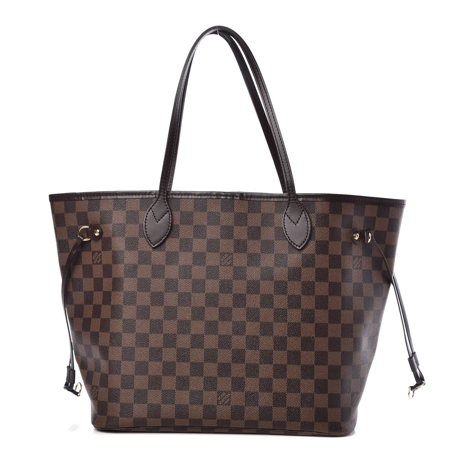 Louis Vuitton Damier Ebene Neo Neverfull MM Rose Ballerine 1 of 10