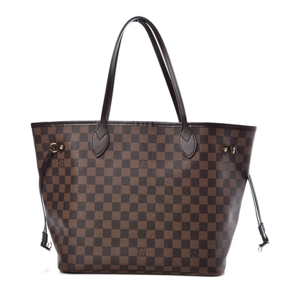 Louis Vuitton Damier Ebene Neo Neverfull MM Rose Ballerine 1 of 10