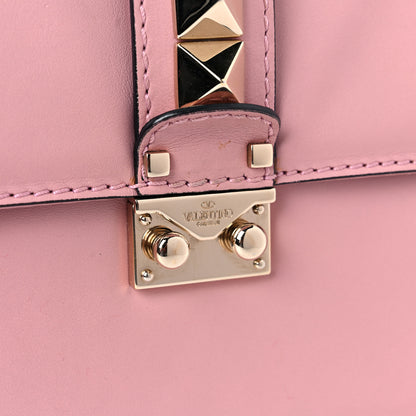 Valentino Garavani Vitello Large Glam Lock Rockstud Flap Pop Gardenia 14 of 16