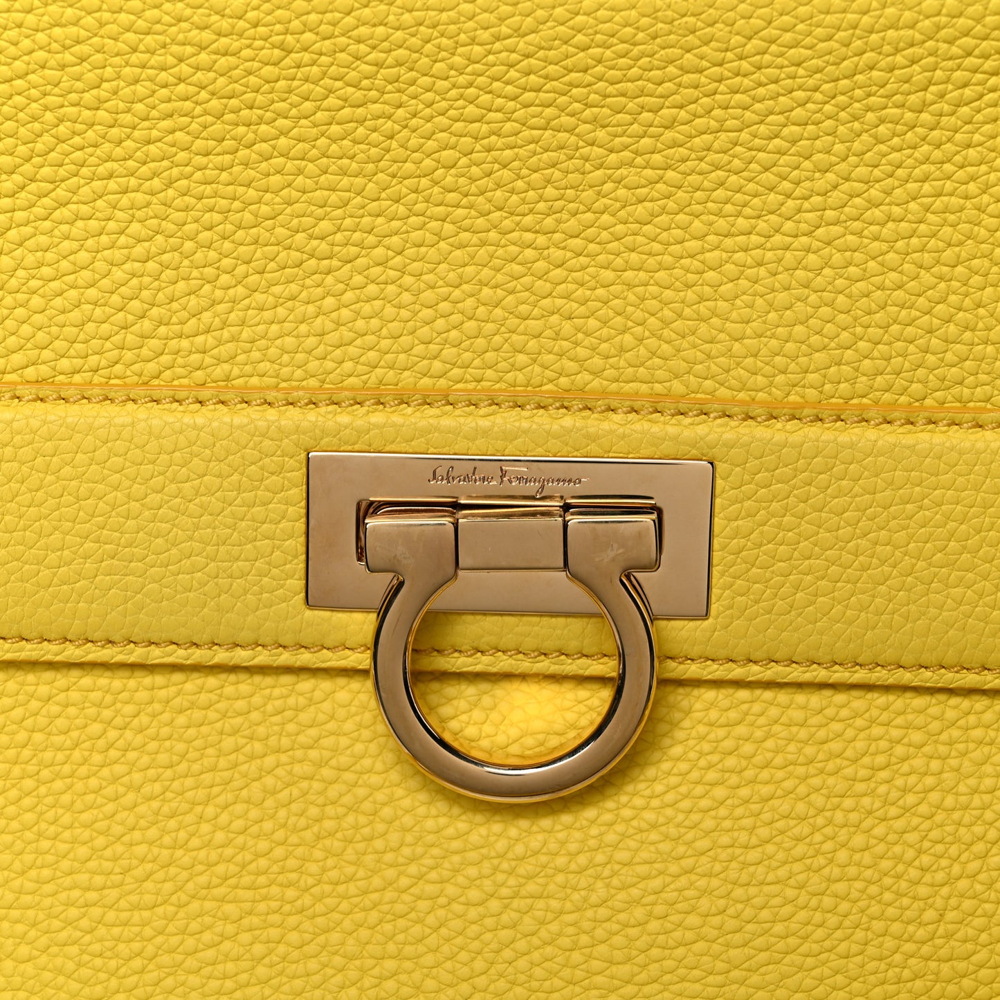 Calfskin Sofia Gancini Satchel Yellow
