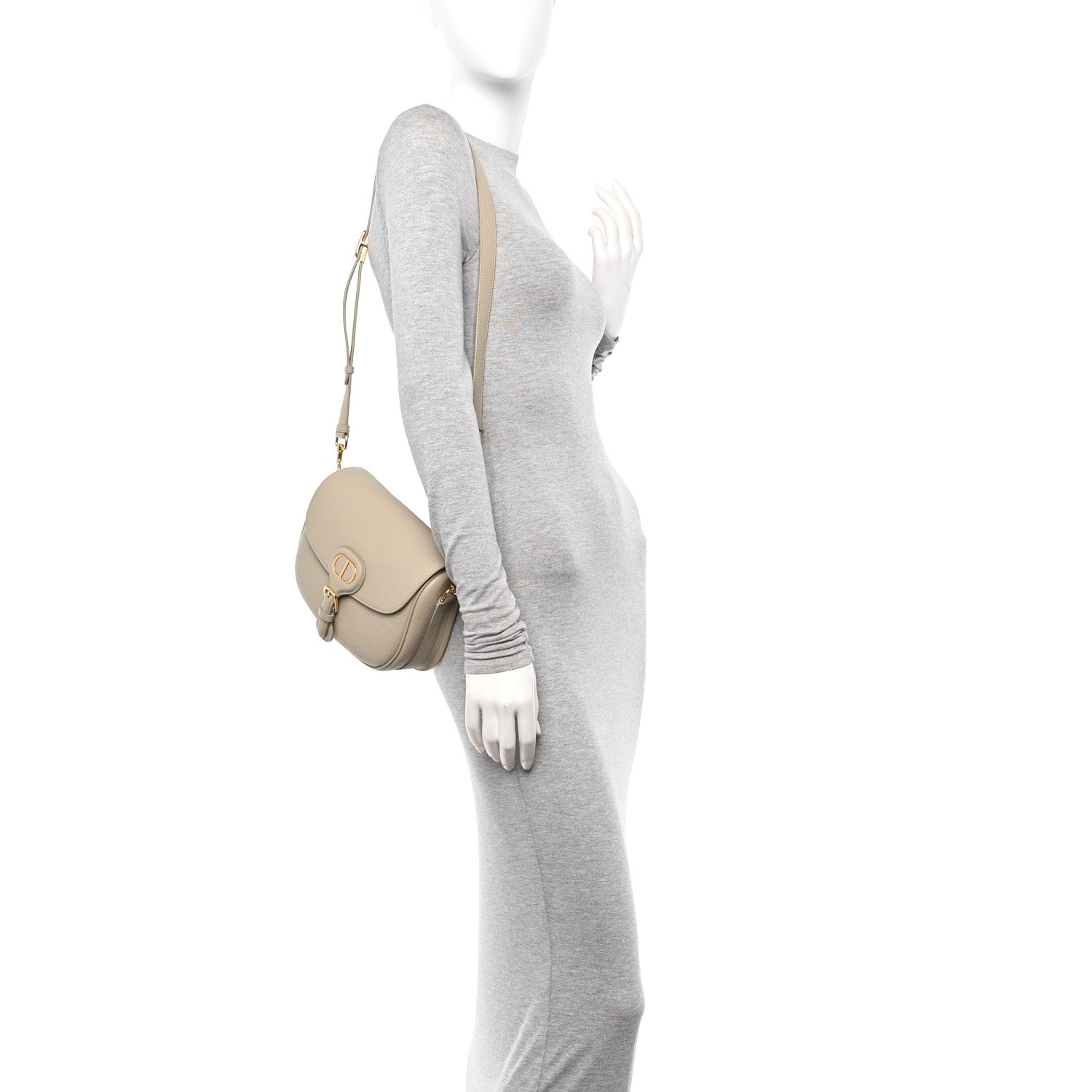 Christian Dior Grained Calfskin Medium Bobby Flap Beige 2 of 10