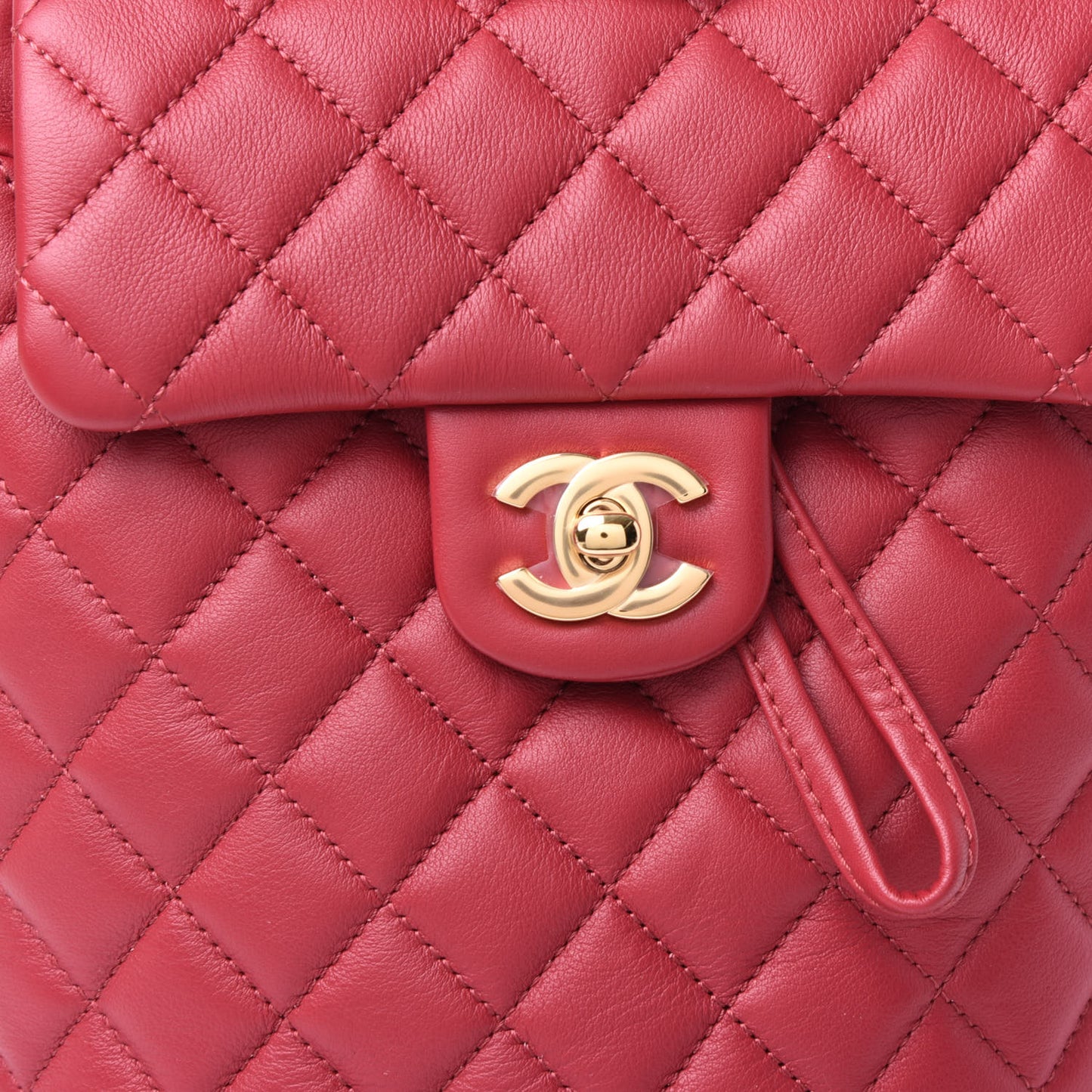 Calfskin Quilted Mini Urban Spirit Backpack Red