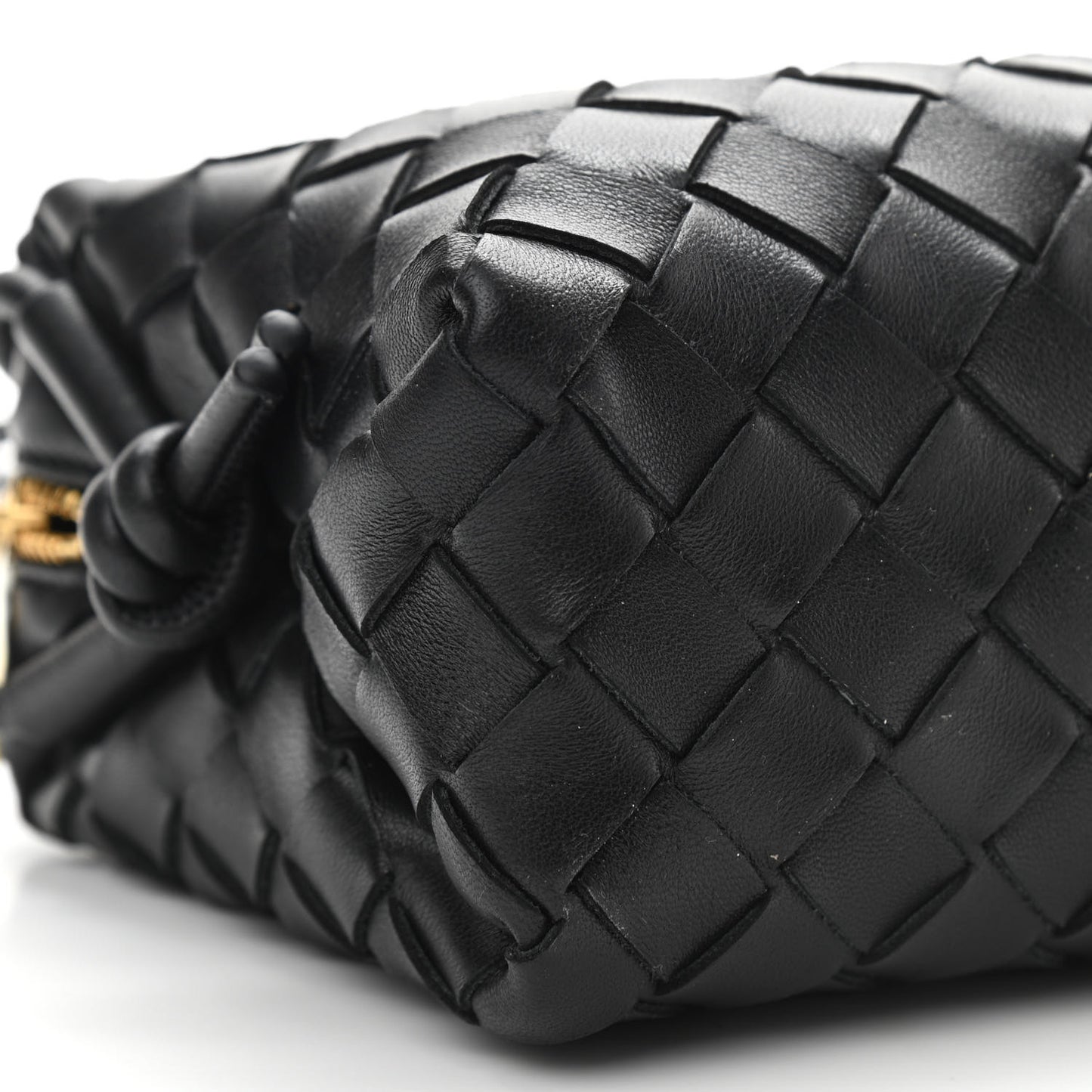 Nappa Intrecciato Mini Loop Camera Bag Black