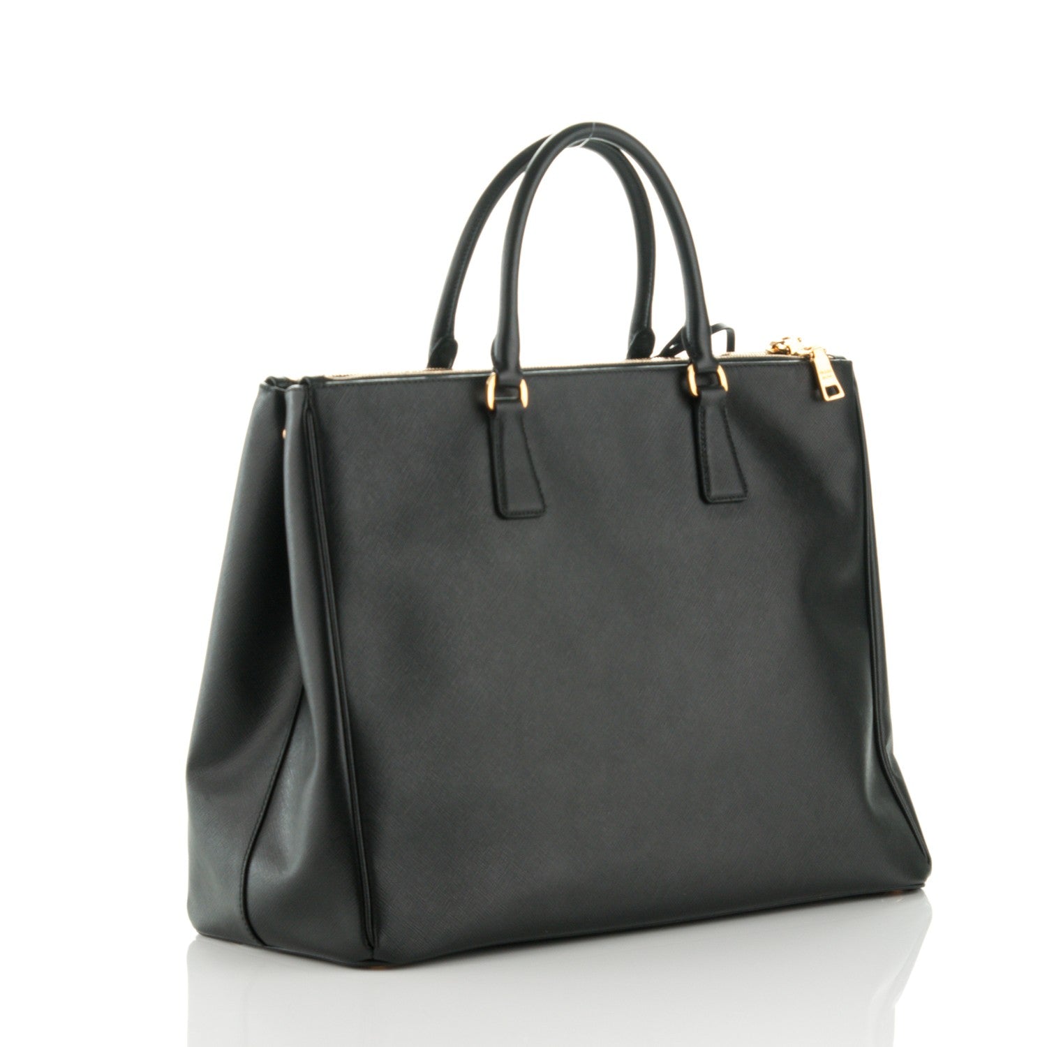 Prada Saffiano Lux Extra Large Galleria Double Zip Tote Black 3 of 8