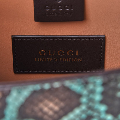 Gucci Python Medium Sylvie Top Handle Light Green 8 of 8