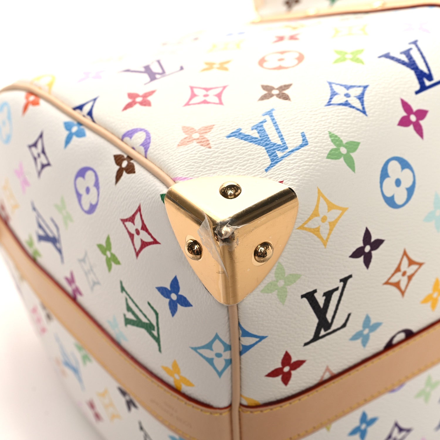 Louis Vuitton LV X TM Monogram Multicolor Keepall Bandouliere 45 White 7 of 10