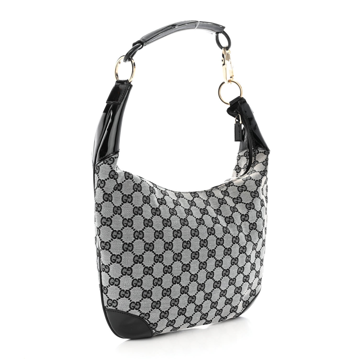 Gucci Monogram Classic Ring Hobo Blue 3 of 10