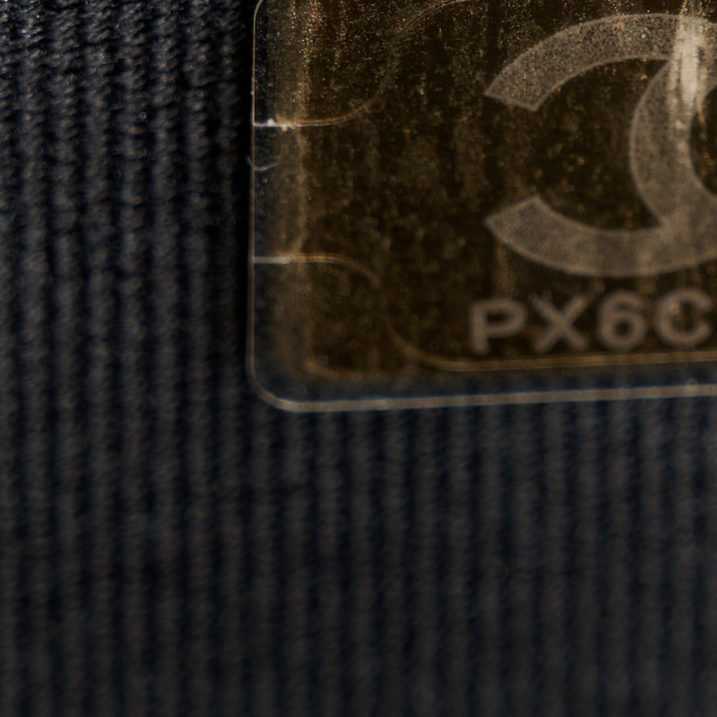 Lambskin Quilted CC Wallet On Chain WOC Black