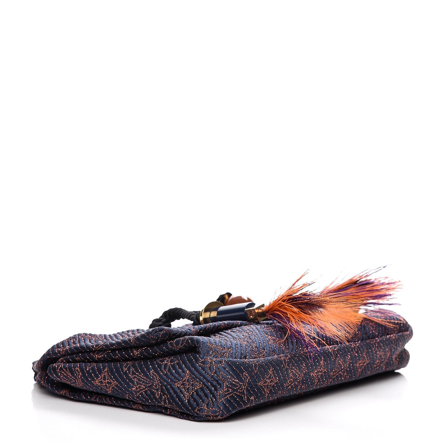 Monogram Metisse African Queen Clutch Indigo