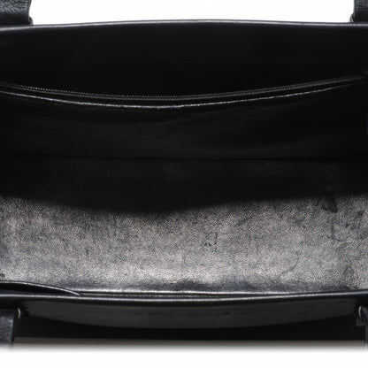 Chanel Calfskin Leather Simple Shoulder Bag Black 6 of 8