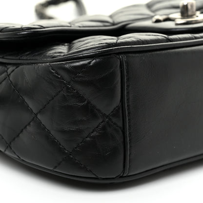 Chanel Aged Calfskin Quilted Small Easy Flap Black 9 of 13
