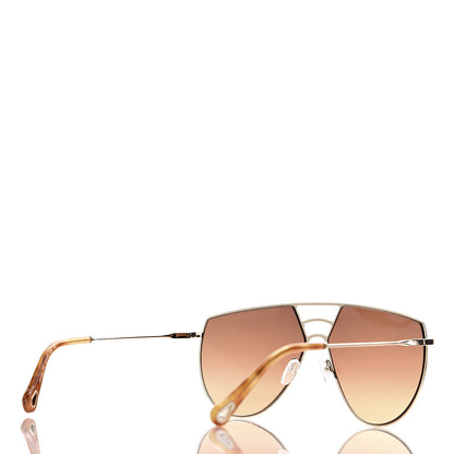 Chloe Aviator Sunglasses CE139S Gold Tortoise 4 of 8
