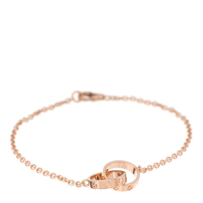 Cartier 18K Pink Gold Interlocking LOVE Bracelet 1 of 5