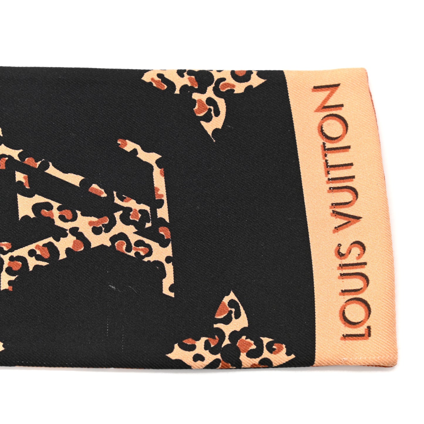 Silk Monogram Wild At Heart Bandeau Black