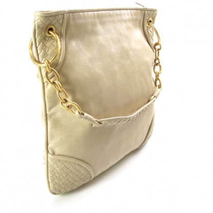 Bottega Veneta Nappa Intrecciato Shoulder Bag Beige 3 of 10