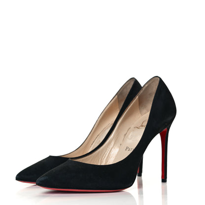 Christian Louboutin Suede Pigalle Follies 85 Pumps 38.5 Black 3 of 9