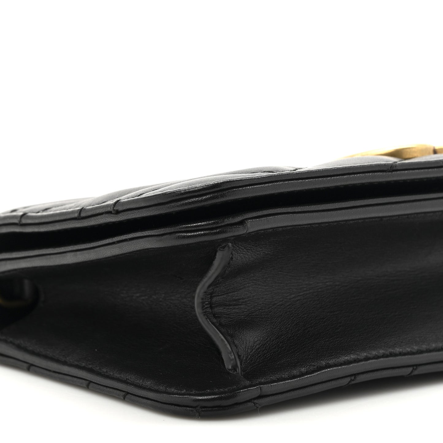 Calfskin Matelasse GG Marmont Mini Bag Black