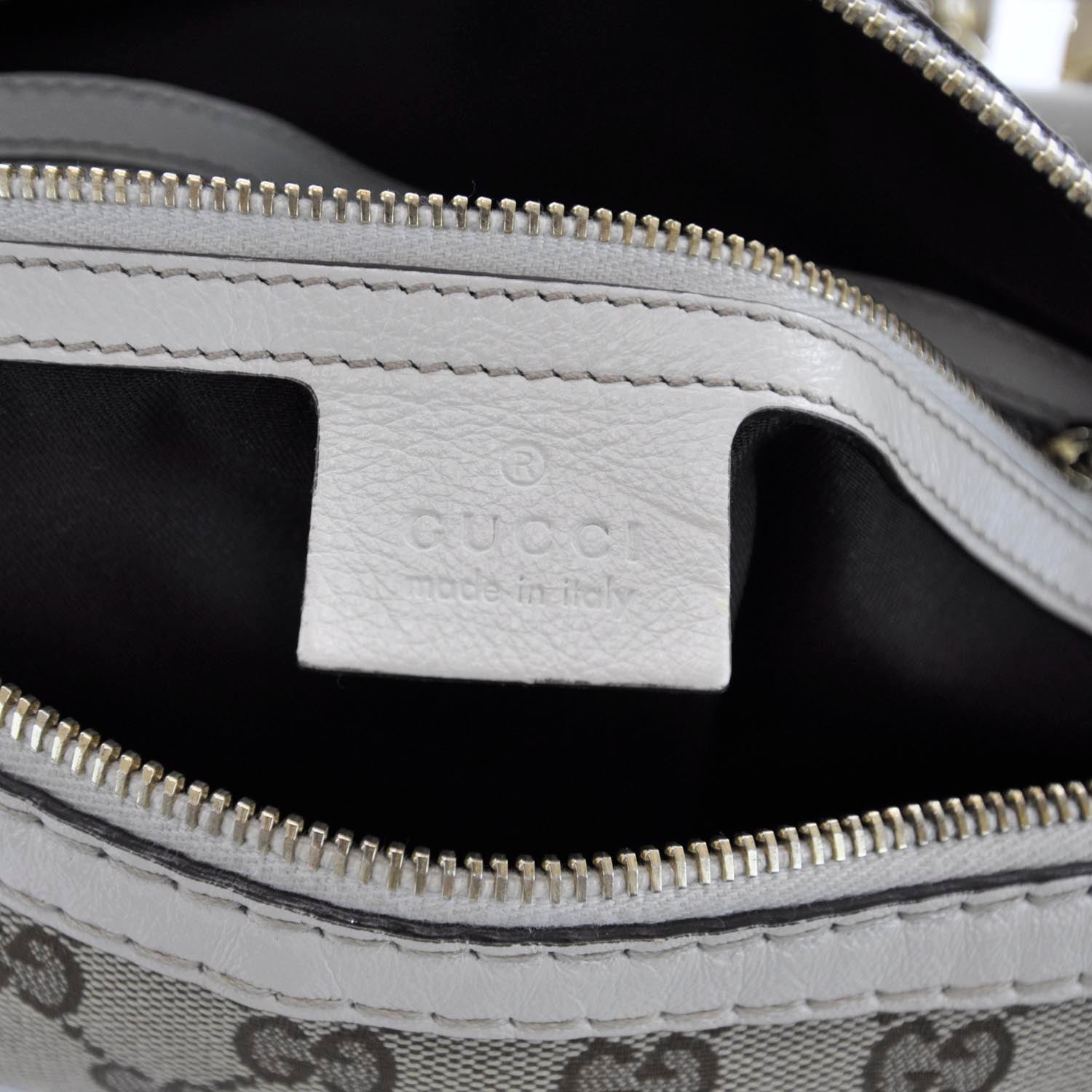 Gucci Monogram Horsebit Nail Boston White 10 of 12