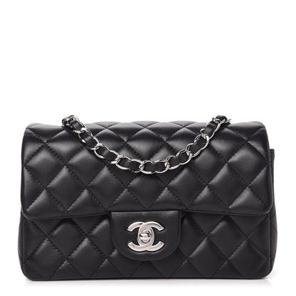 Chanel Lambskin Quilted Mini Rectangular Flap Black 1 of 11