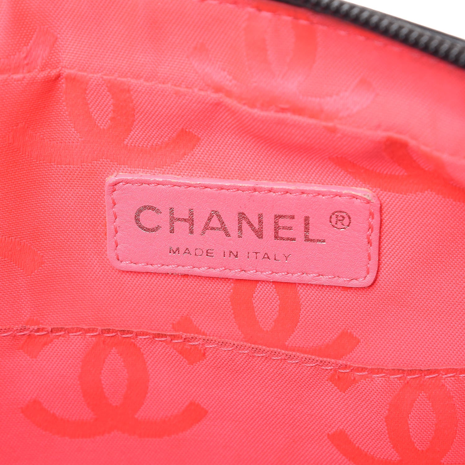 Chanel Calfskin Quilted Cambon Camera Case Black White 6 of 15