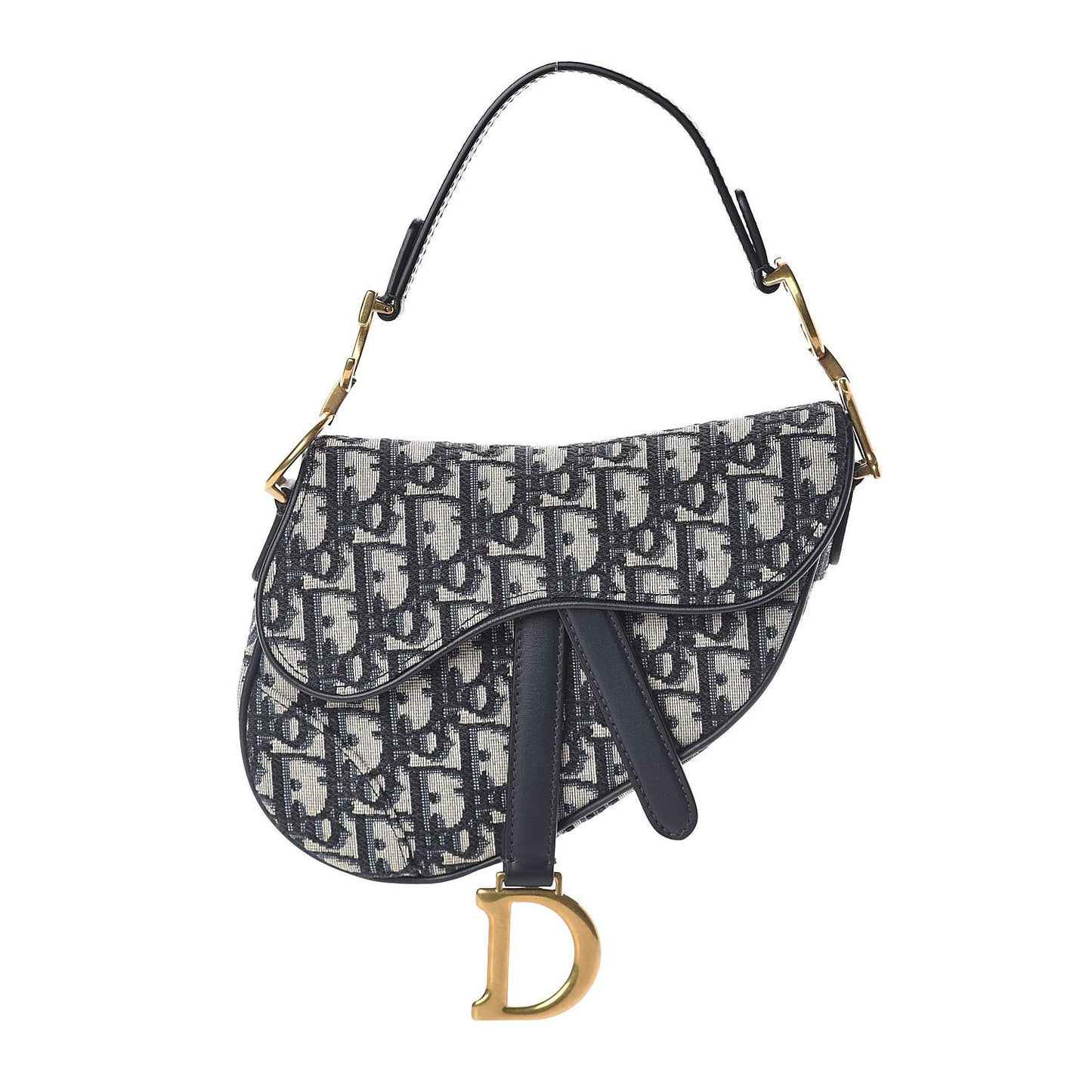 Oblique Mini Saddle Bag Blue