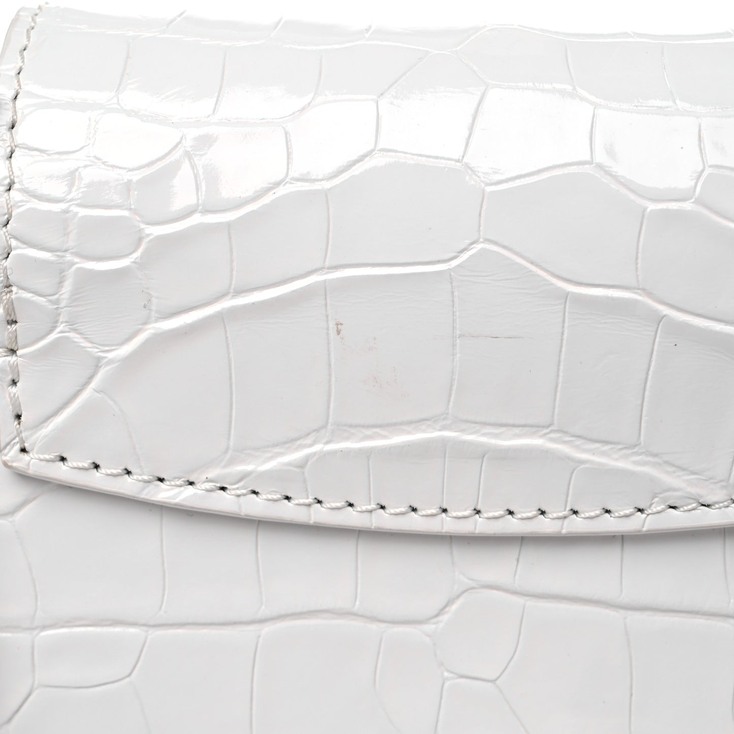 Crocodile Mini Capucines White