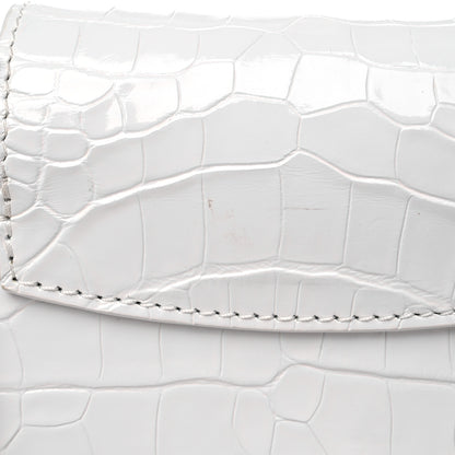Louis Vuitton Crocodile Mini Capucines White 12 of 13
