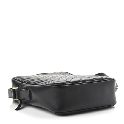 Gucci Calfskin Matelasse GG Marmont Travel Bag Black 4 of 10