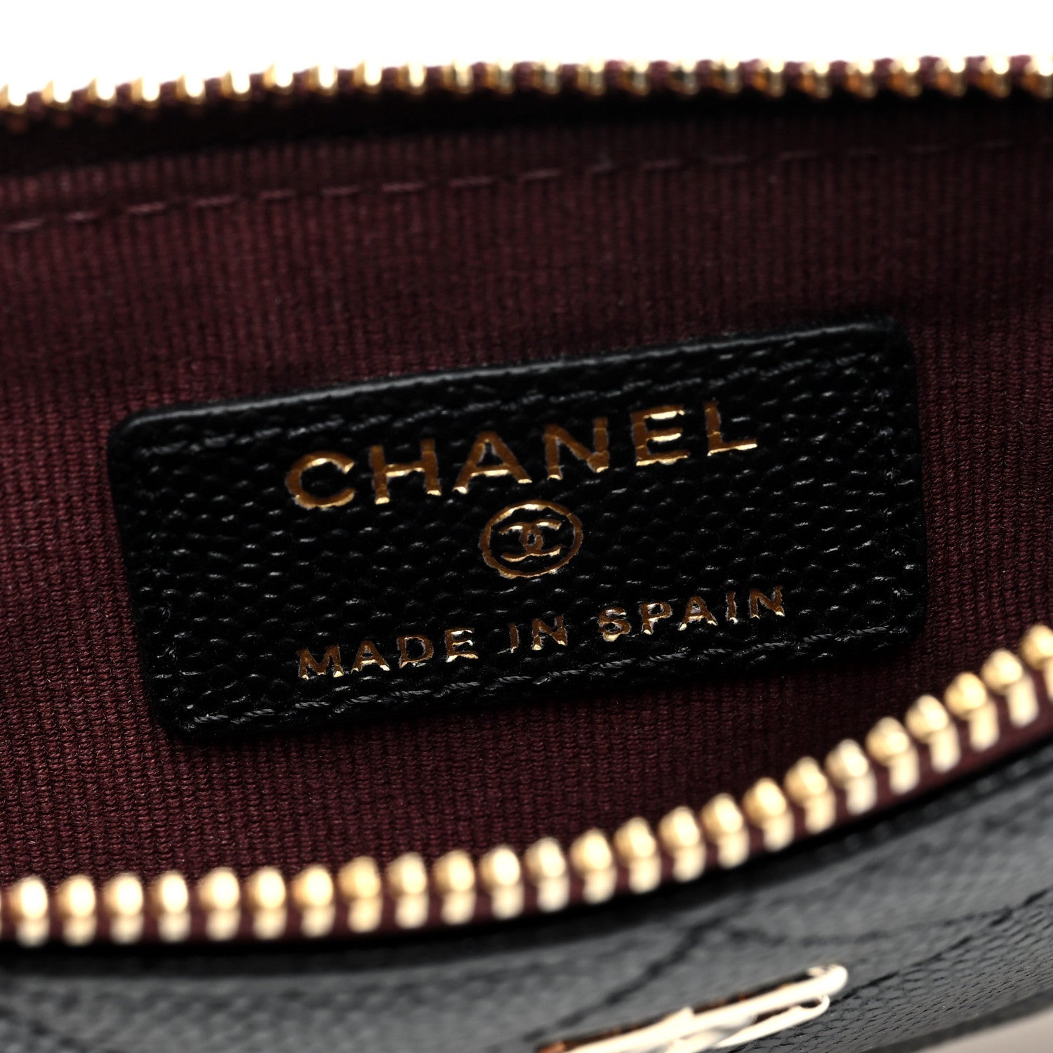 Chanel Caviar Quilted Small Cosmetic Case Black 6 of 7