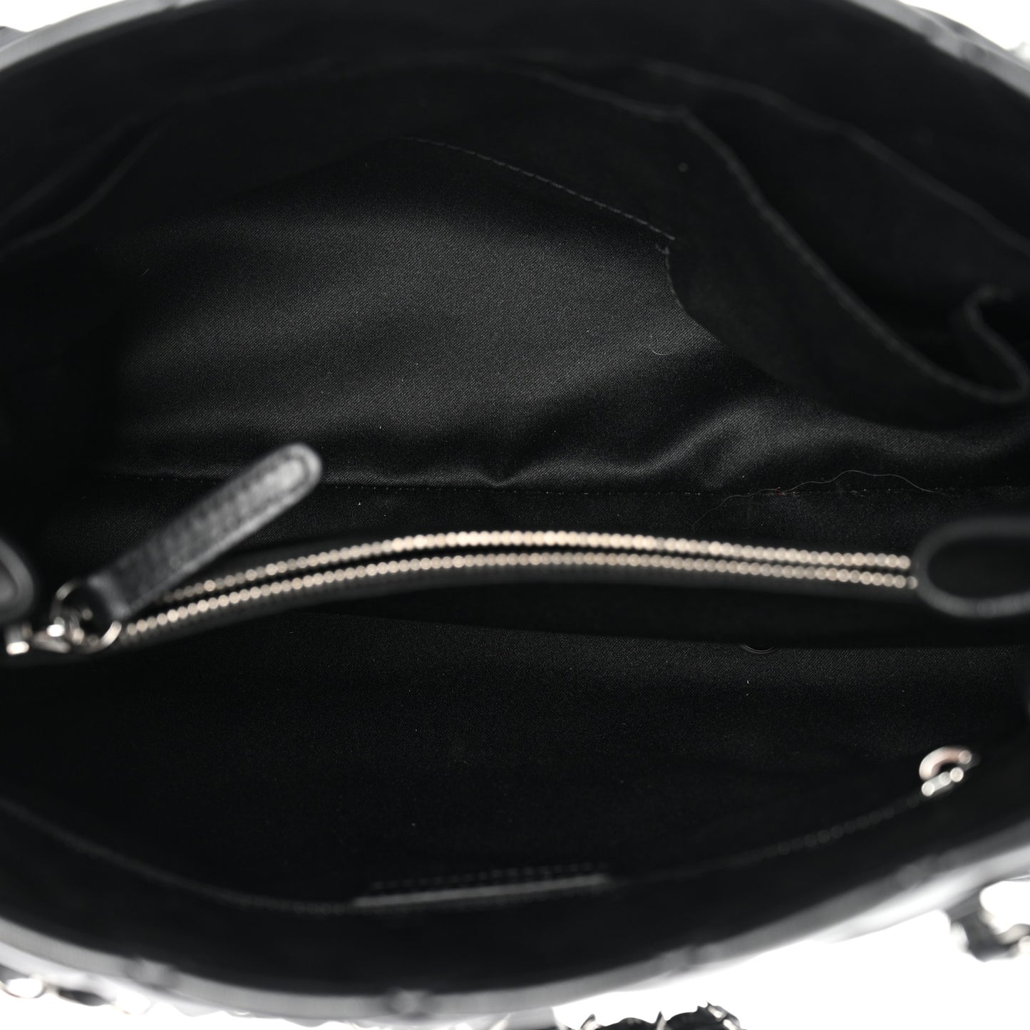 Lambskin Quilted Small Coco Loop Tote Black