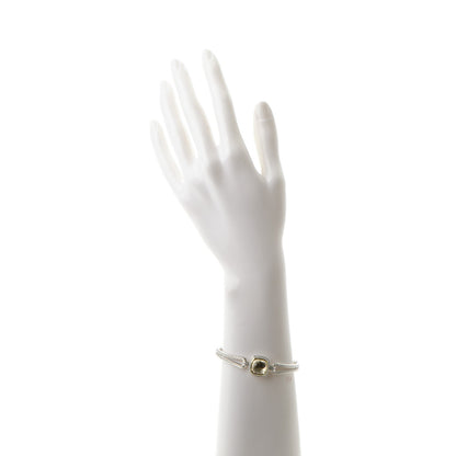 David Yurman Sterling Silver 18K Yellow Gold Diamond Champagne Citrine 11mm Albion Cable Bracelet 2 of 5