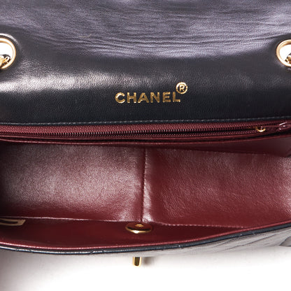 Chanel Lambskin Quilted Medium Single Flap Black 4 of 9