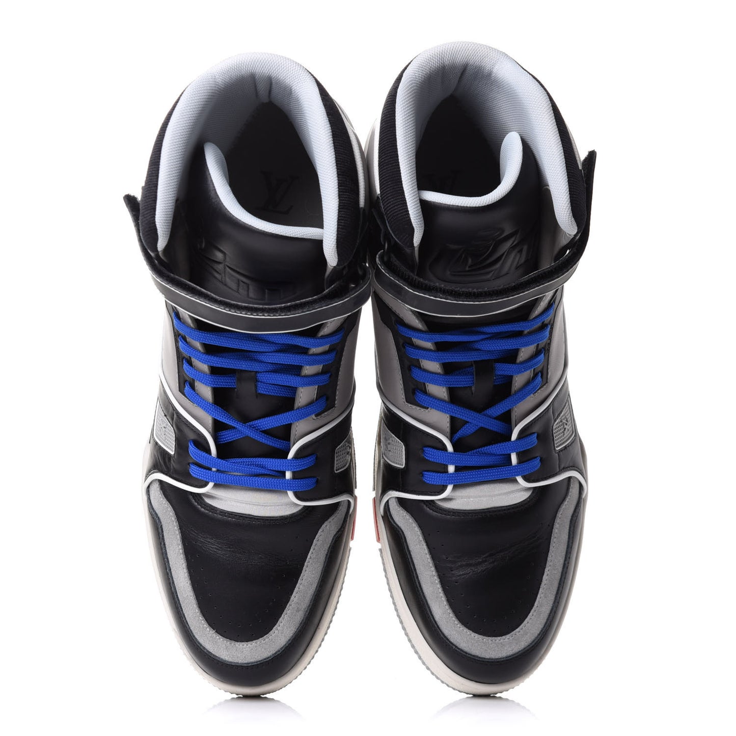 Calfskin Mens LV Trainer Sneaker Boots 10.5 Black