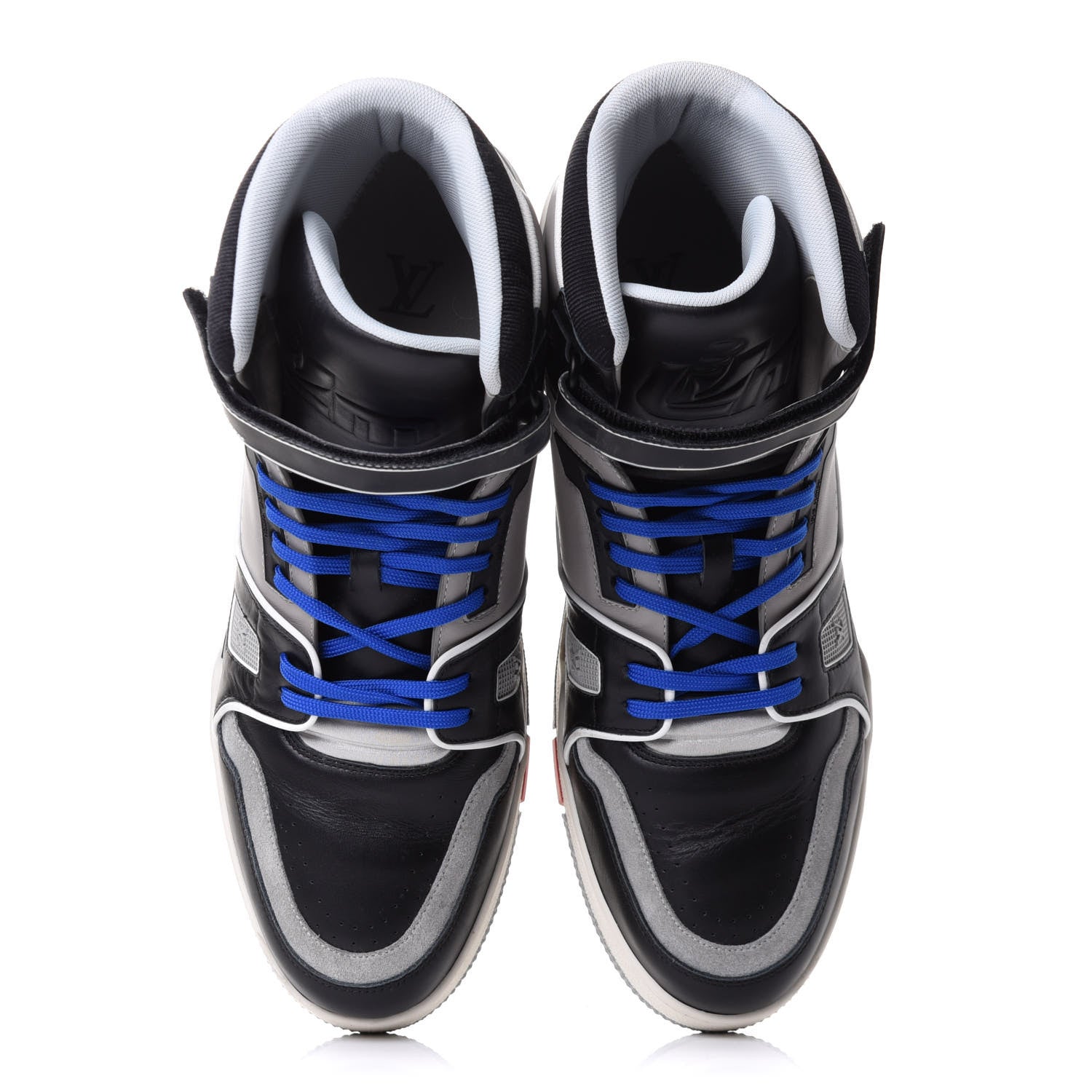 Louis Vuitton Calfskin Mens LV Trainer Sneaker Boots 10.5 Black 9 of 20