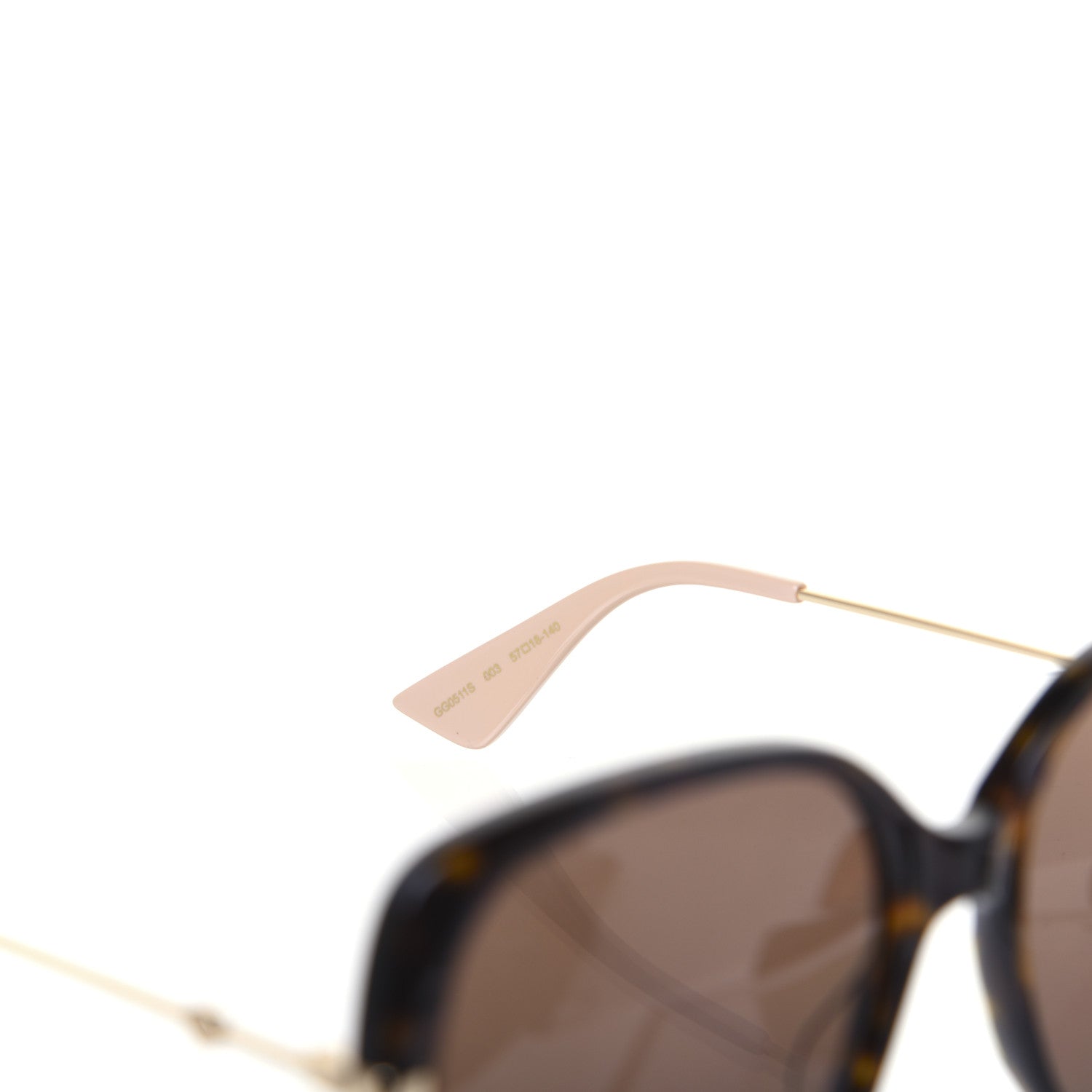 Gucci Acetate Square Frame GG0511S Sunglasses Tortoise 5 of 8