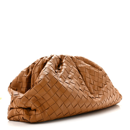 Bottega Veneta Nappa Maxi Intrecciato The Pouch Oversized Clutch Caramel 4 of 13